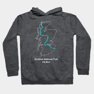 Route Map of the Scottish National Trail Hoodie